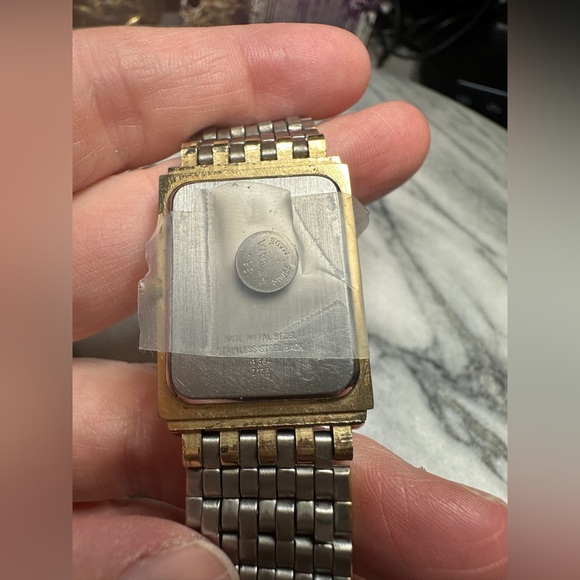 vintage two-tone Jules Jurgensen quartz watch